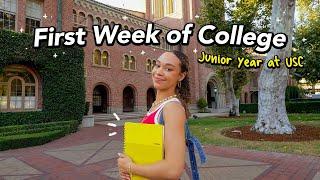 FIRST WEEK OF COLLEGE  (new classes, grwm, USC film school, junior year)