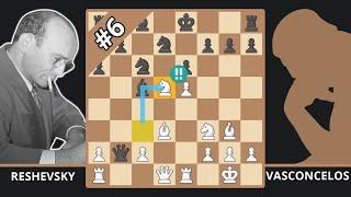 Reshevsky's Most Brilliant Attack! - Best of the 40s - Reshevsky vs. Vasconcelos, 1948