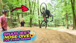 THE GNARLIEST NOSE DIVE CRASH I'VE EVER SEEN - NEW BIKE SHREDDING!