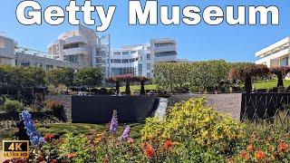 GETTY MUSEUM, 4K Walking Tour, Los Angeles, California