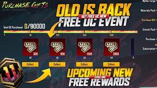 Old Purchase Gift Is Coming Back | Get Free UPTO 12,000 UC | Next Purchase Gift Release Date | PUBGM