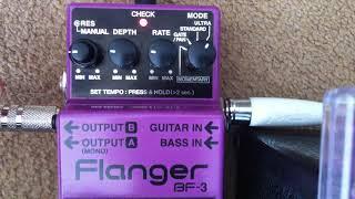 Boss Flanger BF3 Guitar Pedal NO TALKING Demo