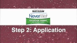 NeverWet Outdoor Fabric Water Repelling Treatment   How to Apply Edited