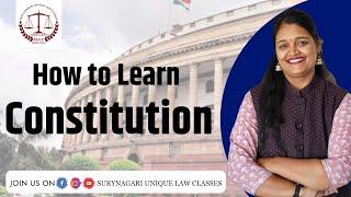 How to Learn Constitution