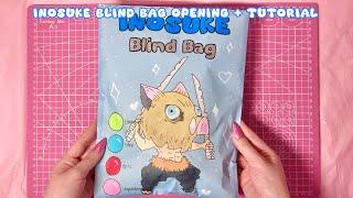 🩵demon slayer blind bag | inosuke edition | ASMR | tutorial | sanriolve