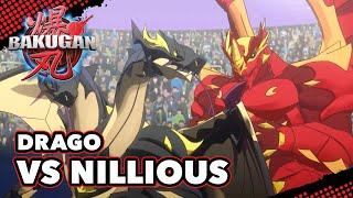 Epic Showdown: Drago vs. Nillious - Bakugan Battle of the Ages!