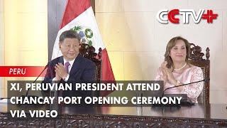 Xi, Peruvian President Attend Chancay Port Opening Ceremony via Video