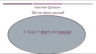 Interview Question: Tell me about yourself