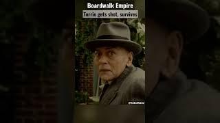 Boardwalk Empire - Johnny Torrio gets shot 6 times, survives.