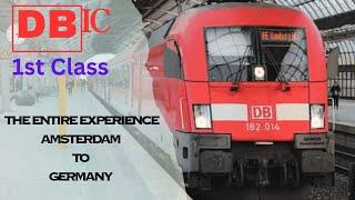 Traveling from Amsterdam to Germany by Train | A Scenic European Rail Journey / DB IC train