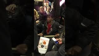 Tarron & Jordan Sing/Drum on NYC Subway