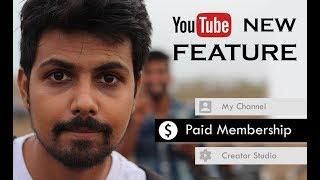 Youtube new Paid Membership Feature in Hindi | vishAcademy