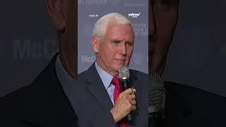 Pence asked if he'd support Trump on a 2024 presidential ticket #shorts