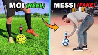 Je REPRODUIS EN VRAI les PUBS FAKE des FOOTBALLEURS PRO !  (MESSI, RONALDO, POGBA)