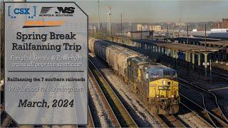 Railfanning Trip to Birmingham, AL - Spring Break, 2024