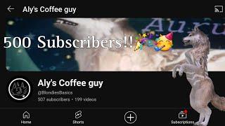 Thank you all for 500 subscribers!