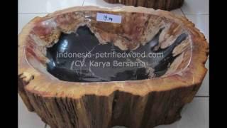 petrified wood sink from petrified wood manufacture Indonesia