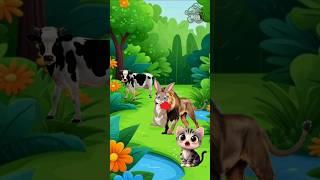 Rabbit eaten by lion #shorts #cartoon #funny #viralshorts