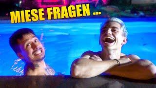 NACHTS im POOL mit unangenehmen FRAGEN und GIN (feat Mexify)