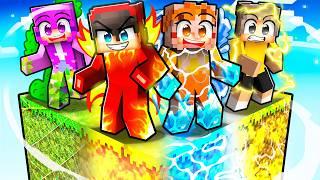 Surviving One ELEMENTAL Chunk in Minecraft!