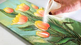 INCREDIBLE Tulips! Resin + Glue Gun + Pouring YOU Can do! | AB Creative Tutorial