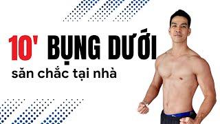 10 phút Tập Bụng Dưới Săn Chắc | Hubert Cu