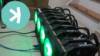 9 GPU KASPA MINING RIG