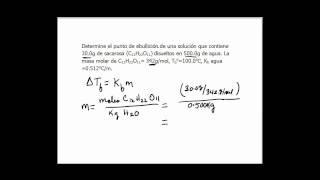 Calcular punto de ebullición