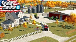 BUILDING AN AMERICAN FARM FROM SCRATCH! (FARMING SIMULATOR 22)