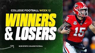 College Football Week 12 WINNERS & LOSERS: Georgia WINS elimination game, LSU out of contention