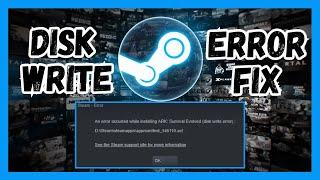 How to Fix Steam Disk Write Error