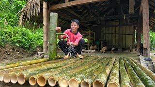 Building a Bamboo Shower Floor - Bringing Natural Water to the Farm