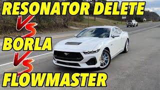 2024 Ford Mustang GT 5.0L S650: Resonator Delete Vs Borla Switchfire Vs Flowmaster Outlaw!