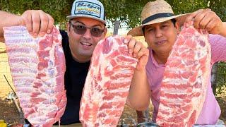 BBQ Pork Ribs in the Countryside