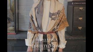 Sabina Savage Wool/Silk Scarf: How to tie the Belted Drape