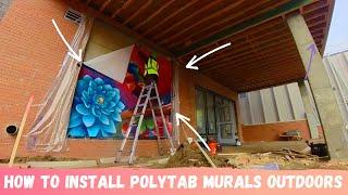 How to use Polytab Mural Cloth on outdoor/exterior walls