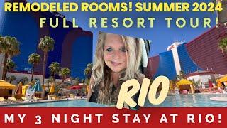 *NEW* RIO Las Vegas My 3 night stay! Remodeled refurbished suites. Full resort tour!