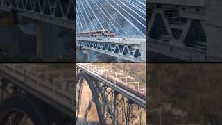 Three engineering marvels of Bharat; Vande Bharat crossing over Chenab bridge & Anji khad bridge
