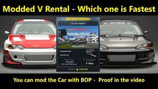 GT7 Garage RCR Civic Rental Tsukuba How to affect the BOP Gold How to Tutorial Update 1 38