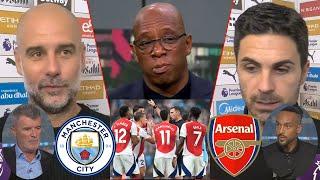 Man City vs Arsenal 2-2 Ian Wright And Roy Keane Reacts To Red Card️ Mikel Arteta & Pep Interview