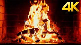 Perfect Christmas Jazz Night Fireplace 4K Enjoy Best Christmas Fireplace 2025 with Burning Logs