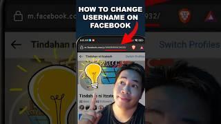 How to change username on Facebook #shorts #itzatech