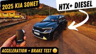 2025 Sonet HTX Plus Diesel - Worth ? | Review | 0-100 & Brake Test 