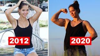 VladiSlava Galagan transformation | THEN and NOW 2012-2020 | Beautiful muscle girl transformation