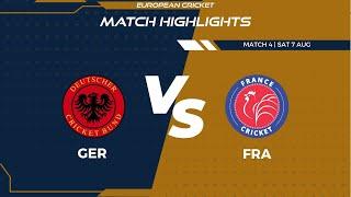 Match 4 - GER vs FRA | Highlights | Germany T20I Tri-Series | Krefeld 2021