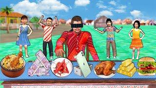 बेल्ट गेम चैलेंज Belt Funny Game Challenge Iphone Biryani Money Burger Comedy Video Hindi Kahaniya