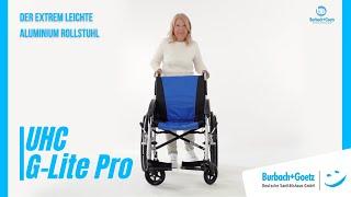 G-Lite Pro, der EXTREM leichte Alu-Reise-Transport-Rollstuhl mit nur 12,5 kg(#83)