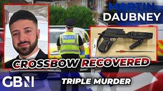 Crossbow RECOVERED from Kyle Clifford as triple murder suspect HOSPITALISED in 'SERIOUS condition'