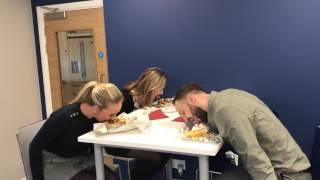 PSR team attempt eating with no hands! - #WhatWouldYouGiveUp