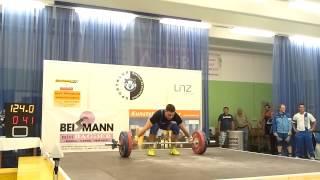 Michael Rottner 124 kg Reißen 2. Versuch